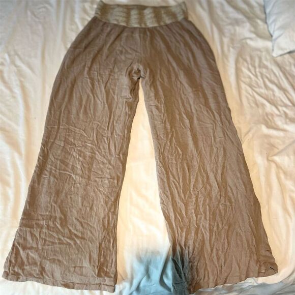 I.N. Studio Wide Leg Pants - Tan - Picture 4 of 5
